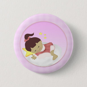 Aankondiging van BabyGirl/Shower Magnets Ronde Button 5,7 Cm