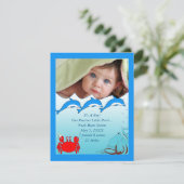 Aankondiging van babymeisje onder de zee (Staand voorkant)