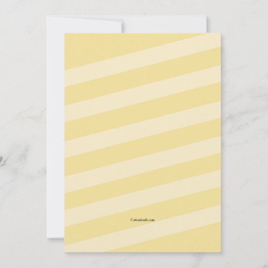 Aankondiging van Bananas Character Birthday Party (Achterkant)