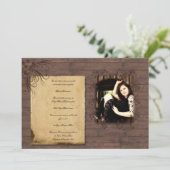 Aankondiging van Barn Wood Beauty Afstuderen (Staand voorkant)