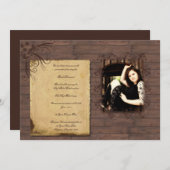 Aankondiging van Barn Wood Beauty Afstuderen (Voorkant / Achterkant)