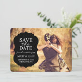 Aankondiging van bewaar de datum | Crest Bewaar de (Staand voorkant)