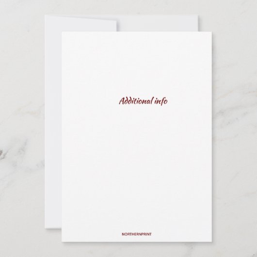 Aankondiging van bewerkbare foto's Floral Adoption (Achterkant)