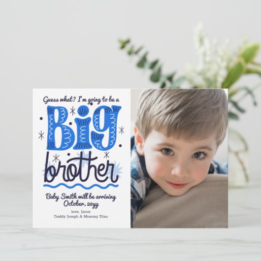 Aankondiging van Big Brother Zwangerschap (Staand voorkant)