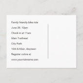 Aankondiging van Bike Ride Bicycle Event (Achterkant)