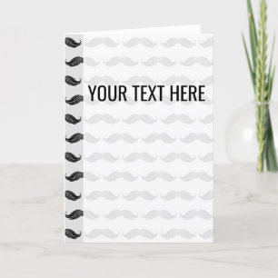 Aankondiging van Black Mustache Drawing Pattern