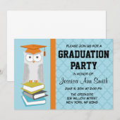 Aankondiging van blauw/Oranje Afstuderen (Voorkant / Achterkant)