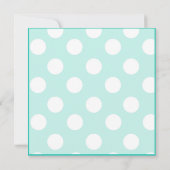 Aankondiging van blauwe en witte zwangerschap (Achterkant)