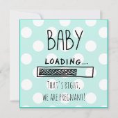 Aankondiging van blauwe en witte zwangerschap (Voorkant)