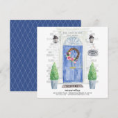 Aankondiging van blauwe voorkleppen (Voorkant / Achterkant)