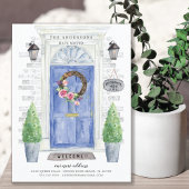 Aankondiging van blauwe voorkleppen