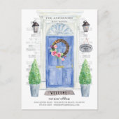 Aankondiging van blauwe voorkleppen (Voorkant)