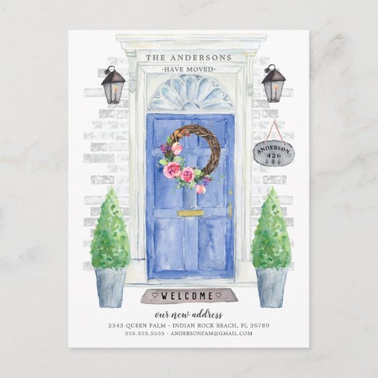 Aankondiging van blauwe voorkleppen (Voorkant)