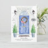 Aankondiging van blauwe voorkleppen (Staand voorkant)