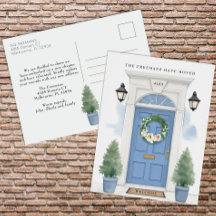 Aankondiging van blauwe voorkleppen