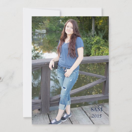 Aankondiging van Blue Afstuderen (Achterkant)