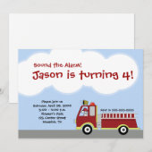 Aankondiging van brandweermotor (Voorkant / Achterkant)