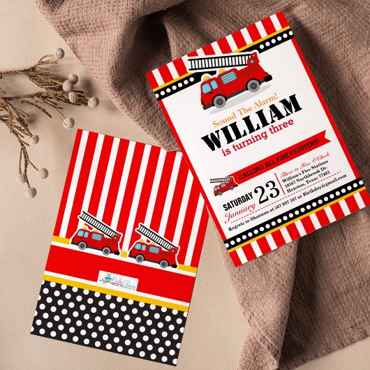 Aankondiging van brandweermotor op zaterdag