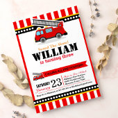 Aankondiging van brandweermotor op zaterdag