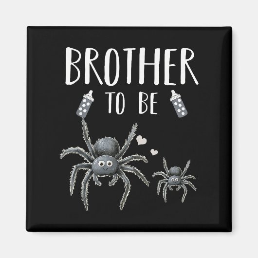 Aankondiging van broer die broer wordt Babyshower Magneet (Voorkant)