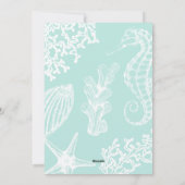 Aankondiging van bruiloft op kuststrand (Achterkant)