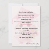 🎓Aankondiging van Chibi Roze Afstudeierfeest Kaart (Achterkant)