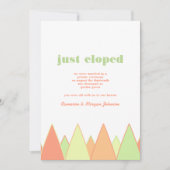 Aankondiging van Colorful Peaks Elopement (Voorkant)