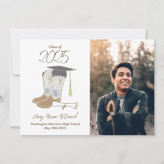 Aankondiging van Cowboy Country Foto Afstuderen (Voorkant)