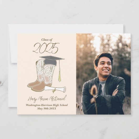 Aankondiging van Cowboy Country Foto Afstuderen (Voorkant)