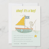 Aankondiging van Cute Ahoy Teddy Bear Sailboat Bab (Voorkant)
