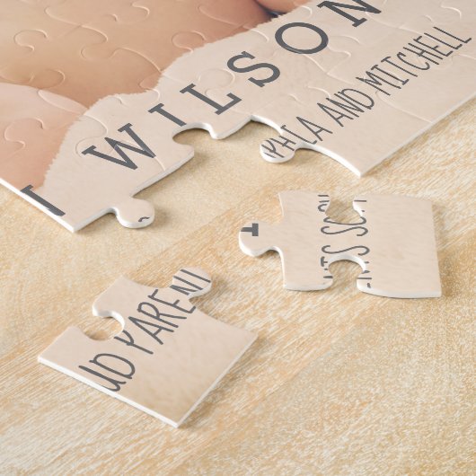 Aankondiging van Cute Baby Birth Legpuzzel (Zijkant)