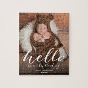 Aankondiging van Cute Baby Birth Legpuzzel