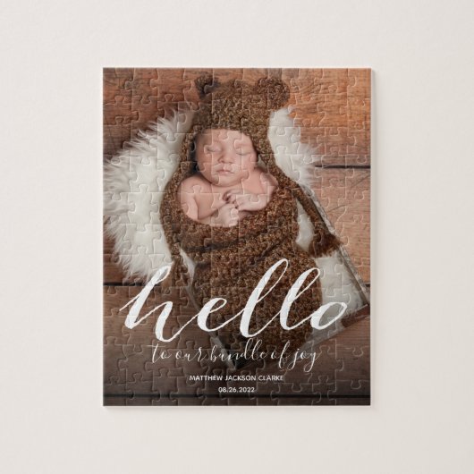 Aankondiging van Cute Baby Birth Legpuzzel (Verticaal)