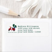 Aankondiging van Cute Scooter Moving Announcement  Etiket (Insitu)