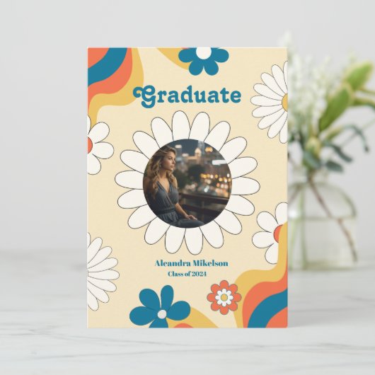 Aankondiging van Daisy Afstuderen (Staand voorkant)