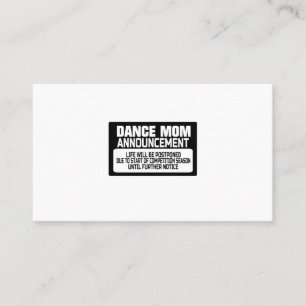 Aankondiging van Dance Mam