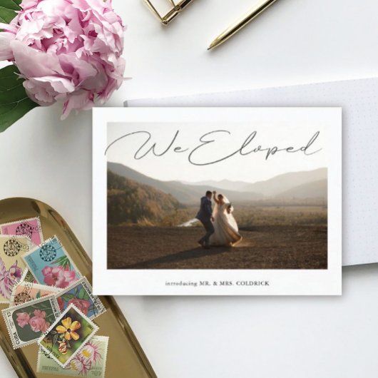 Aankondiging van dansende elopement Photo Wedding