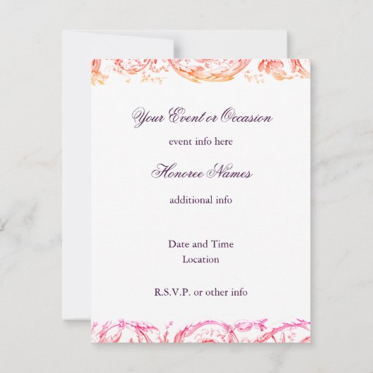 Aankondiging van de Aangepaste aankondiging Potpou (Achterkant)