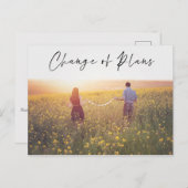 Aankondiging van de aankondiging van de datum van  briefkaart (Voorkant / Achterkant)