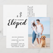 Aankondiging van de Aankondiging van de Elopement  (Voorkant / Achterkant)