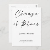 Aankondiging van de aankondiging van de huwelijksd briefkaart (Voorkant / Achterkant)