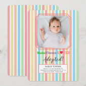 Aankondiging van de aanname van foto's gekozen en  (Voorkant / Achterkant)