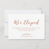 aankondiging van de aartone terracotta bruiloft (Voorkant)