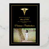 Aankondiging van de afstuderen aan de verpleegkund (Voorkant)