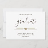 Aankondiging van de afstuderen High School 2023 Pa (Achterkant)