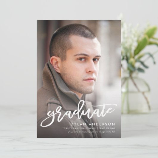 Aankondiging van de Afstuderen van de Foto van de  (Staand voorkant)