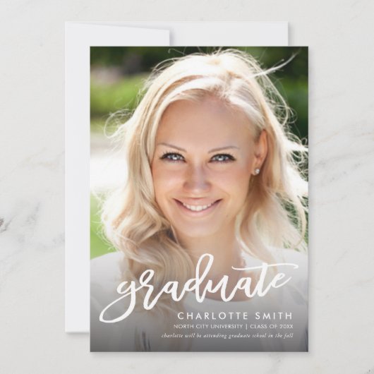 Aankondiging van de Afstuderen van de Foto van de (Voorkant)