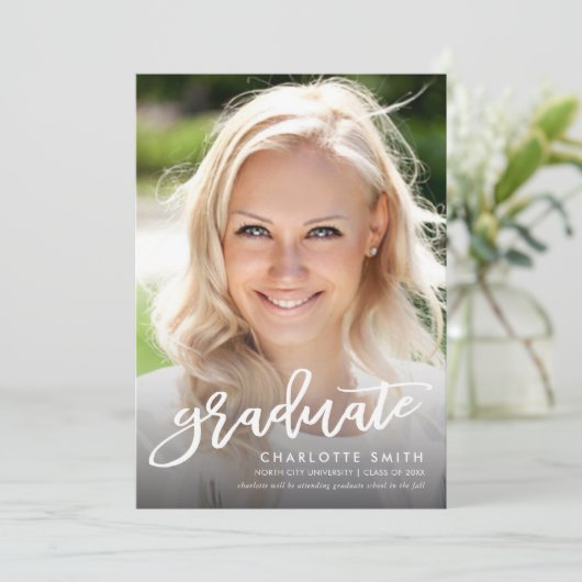 Aankondiging van de Afstuderen van de Foto van de (Staand voorkant)