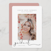 Aankondiging van de Afstuderen van de Foto van Scr (Voorkant / Achterkant)