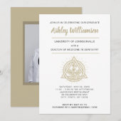 Aankondiging van de afstuderen van de tandheelkund (Voorkant / Achterkant)